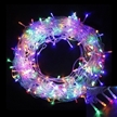 Waterproof Clear Wire 100 Leds 8 Modes Outdoor Fairy Lights Battery Operated