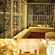 9.8ftX9.8ft 300LEDs Window Curtain RF Controller 8 Modes 24V Low Voltage Window Icicle Fairy Lights