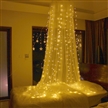 300LEDs Curtain String Lights Decorative Silver Color Copper Wire Strand Lamp