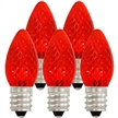 LED Dimmable RED C7 Bulbs Christmas Decorative String Light Replacement Bulb UL Listed