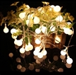 Outdoor Globe String Lights 16ft 50 LED Fairy Twinkle Lights
