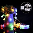Waterproof Multicolor Globe String Lights 50LEDs Globe Ball Fairy Lights