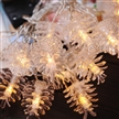14.8Ft Pine Cone Decorative String Lights Warm White Outdoor Holiday Fairy Lights