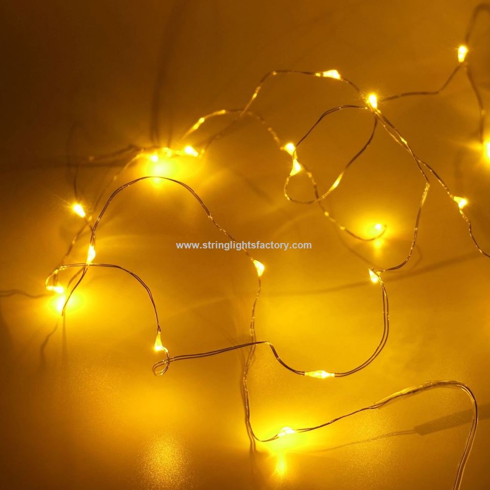 Gold Color LED Copper Decorative String Lights 10M LED Fairy Lights Warm White