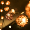Handmade Rattan Ball String Lights AA Batteries Holiday Decorations