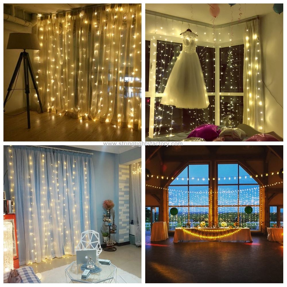 Wedding Lights 300LEDs String Fairy Lights Window Curtain Lights