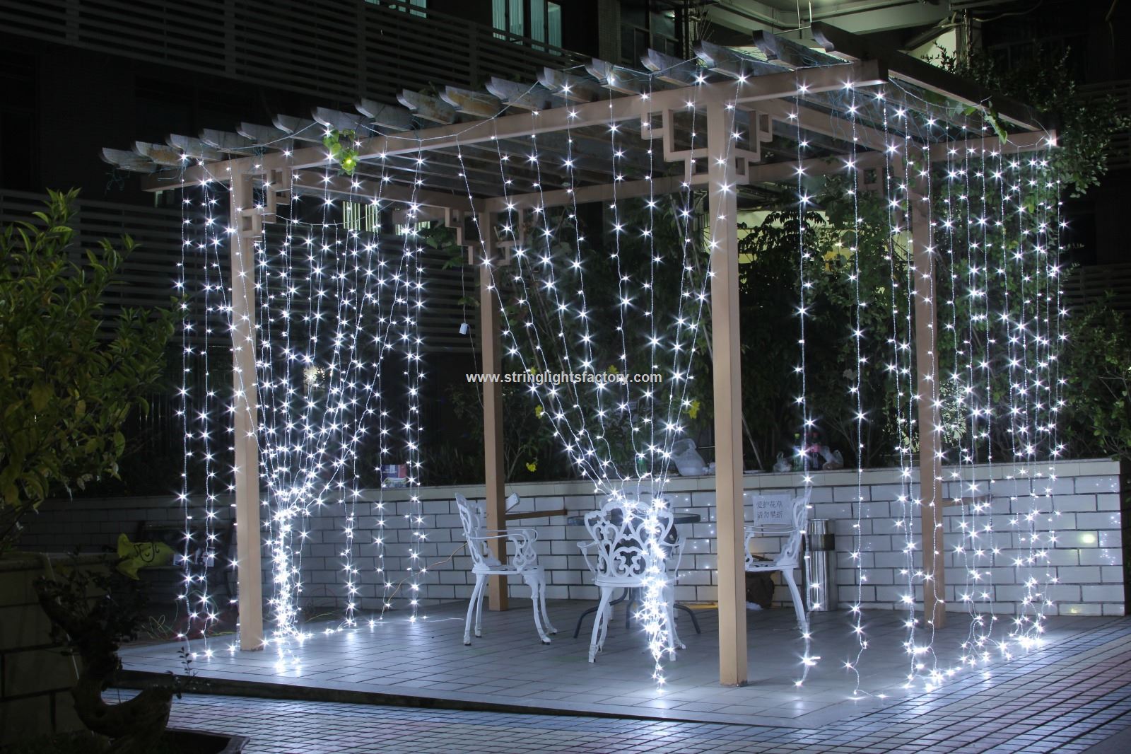 Wedding Light Party Fairy Light Outdoor Indoor 300LEDs Memory Function Curtain Lights