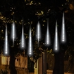 2 Modes Power Raindrop 30CM White Color USB and Battery Operated Meteor Lights