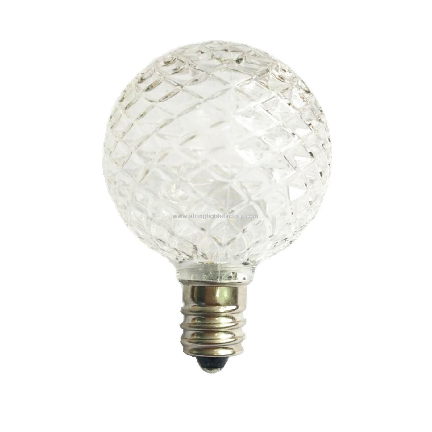 Fairy String Light Replacement Bulb G40 White Color Bulb Diamond Cut Light Bulb