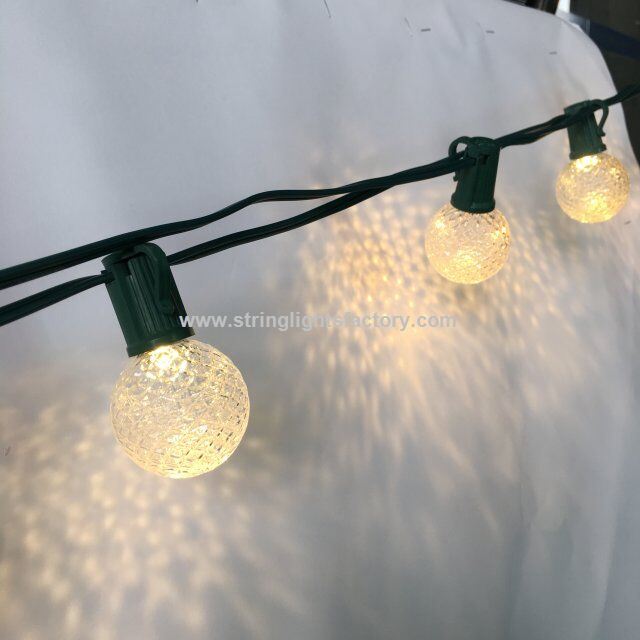 White Wedding Color UL Listed G40 Light Bulb Crystal Style Light Bulb Wedding Lights