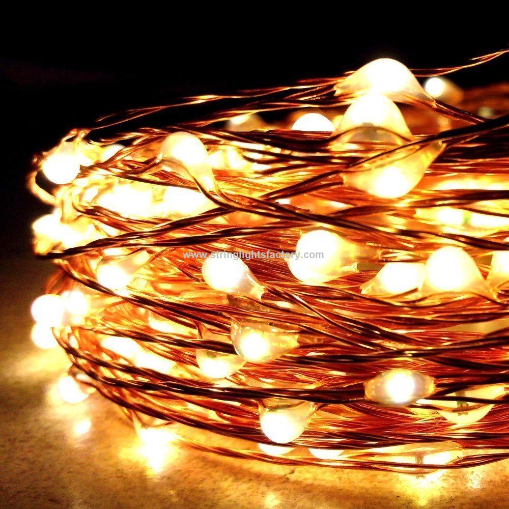 Copper Wire Solar Panel String Lights 200LEDs IP65 Fairy Lights Flexible Fairy Lights
