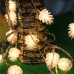 40LEDs Pine Cone Decorative Lights Clear Cable Xmas Tree Lights 14.8FT Warm White