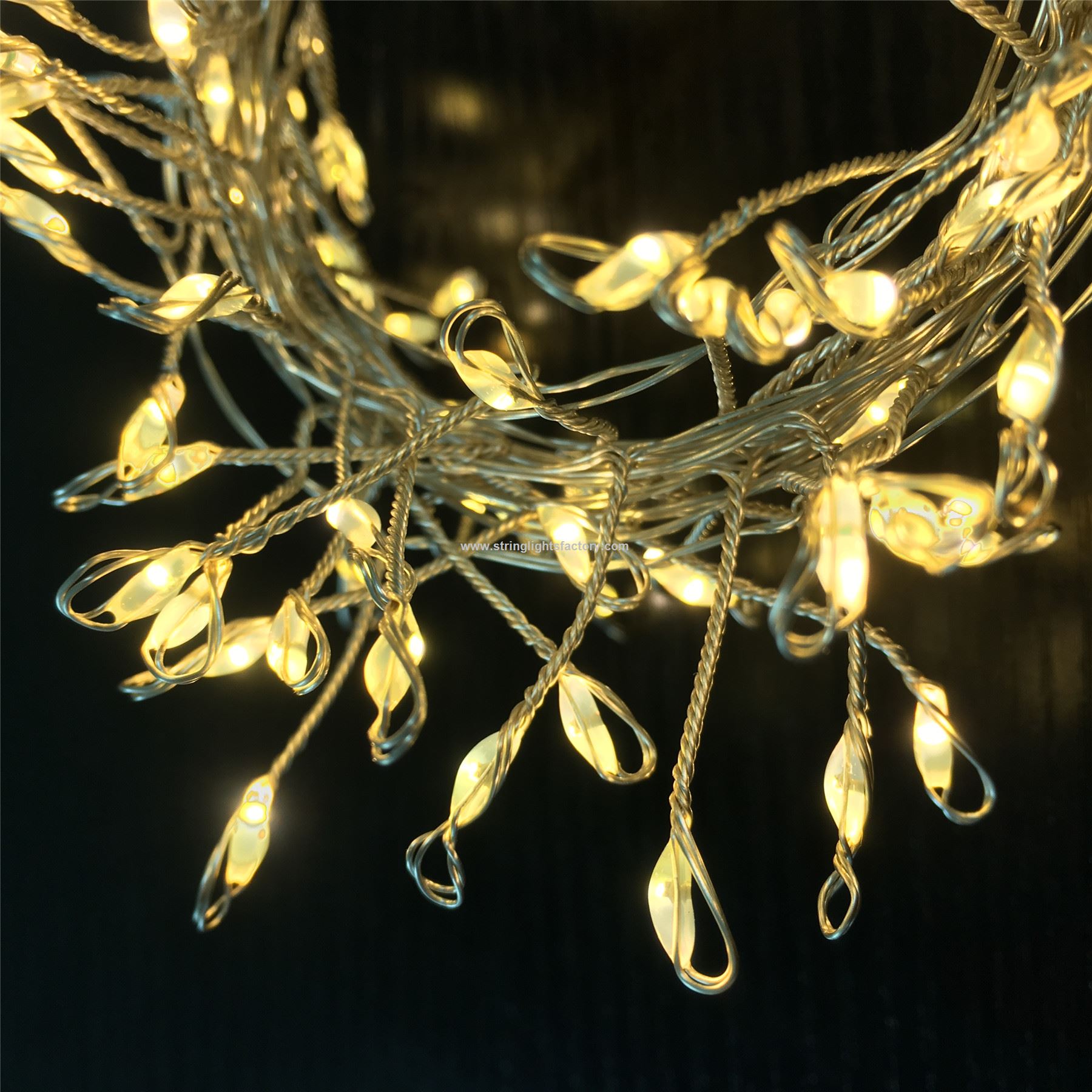 Garland Cluster Fairy Lights 9.84FT Copper Wire 100 Warm White LEDs