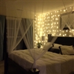 LED Fairy Curtain Lights 138 Warm White LED Window Holiday Decorative Lights