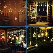 Holiday Home Decors 138 Warm White LEDs Fairy Lights Battery Operated Curtain Light