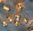 Battery Globe Light String 30pcs Warm White LED Fairy Lights Elk Pattern Lights